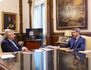 El presidente se reunió con el gobernador de San Juan, Sergio Uñac