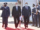 El presidente arribó a Chile para participar de la ceremonia de traspaso de mando a Gabriel Boric Font