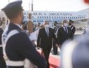 El presidente arribó a Chile para participar de la ceremonia de traspaso de mando a Gabriel Boric Font