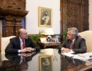 El presidente se reunió con el gobernador de Santa Fe, Omar Perotti