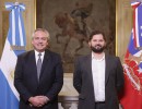 El presidente recibió a su par chileno, Gabriel Boric, en la Casa Rosada y mantienen una reunión bilateral