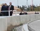 El presidente Alberto Fernández recorrió una planta de tratamiento de líquidos cloacales en la ciudad de Córdoba