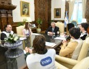 El presidente recibió a un grupo de censistas en Casa Rosada