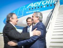 El presidente Alberto Fernández ya llegó a España, donde se reunirá hoy con su par, Pedro Sánchez, y el rey Felipe VI
