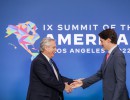 El presidente mantuvo una reunión bilateral con el primer ministro de Canadá, Justin Trudeau