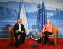 El presidente mantuvo un encuentro bilateral con Ursula von der Leyen, titular de la Comisión Europea