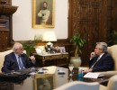El presidente se reunió con el ministro de Defensa, Jorge Taiana