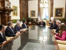 El presidente recibió a las nuevas autoridades de la AMIA