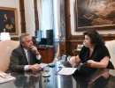 El presidente recibió a la ministra de Salud quien le informó sobre la vacunación pediátrica a partir de los 6 meses