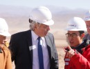 El presidente recorrió el proyecto minero de litio Tres Quebradas en Catamarca