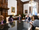 El presidente recibió a la directora de la Organización Panamericana de la Salud, Carissa Etienne