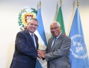El presidente se reunió con el primer ministro de Portugal, António Costa