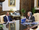 El presidente analizó con Daniel Scioli los ejes de trabajo de su nueva etapa como embajador en Brasil