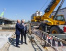 El presidente Alberto Fernández recorrió las obras de extensión y conexión de la línea Belgrano Sur