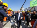 El presidente Alberto Fernández recorrió las obras de extensión y conexión de la línea Belgrano Sur