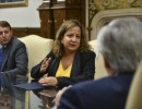 El presidente se reunió con la titular del Grupo de la Alianza Progresista de Socialistas y Demócratas en el Parlamento Europeo, Iratxe García Pérez