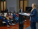 Cerruti contestó preguntas de estudiantes de Berazategui que realizaron una visita a la Casa Rosada