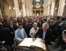 El presidente asistió en Luján a la Misa por la paz y la fraternidad de los argentinos