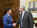 El presidente se reunió con los directivos de la empresa estatal de desarrollo de energía, PowerChina