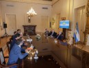 El presidente recibió a miembros de la organización Argentinos por la Educación