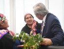 El presidente se reunió con representantes de comunidades mapuches de Neuquén