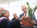 El presidente se reunió con representantes de comunidades mapuches de Neuquén