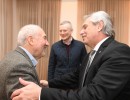 El presidente recibió a los economistas Joseph Stiglitz y Mariana Mazzucato y a otros participantes de la Cepal