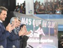 ”Los clubes de barrio ayudan a formar el espíritu de los argentinos y las argentinas”, destacó el presidente