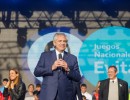 Con más de 25.000 jóvenes el presidente encabezó la inauguración de los Juegos Nacionales Evita 2022