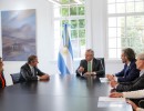 El presidente se reunió con Rafael Grossi, director general del Organismo Internacional de Energía Atómica 