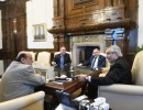  El presidente se reunió con Descalzo, Mussi y Pereyra