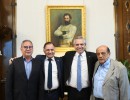  El presidente se reunió con Descalzo, Mussi y Pereyra