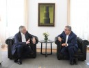 El presidente se reunió con el gobernador de Catamarca, Raúl Jalil, en Olivos
