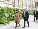 El presidente se reunió con la alcaldesa de París, Anne Hidalgo