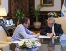 El presidente Alberto Fernández analizó con Maggiotti la construcción y entrega de viviendas en todo el país