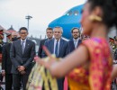 El presidente llegó a Bali para participar de la Cumbre del G20