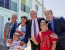 El presidente entregó viviendas en el barrio Montecarlo de Esteban Echeverría