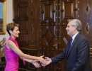 Alberto Fernández recibió a la presidenta del Gobierno de Navarra