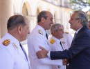 El presidente encabezó la ceremonia de egreso conjunto de oficiales de las Fuerzas Armadas