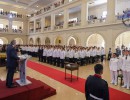 El presidente encabezó la ceremonia de egreso conjunto de oficiales de las Fuerzas Armadas