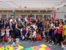 Alberto Fernández visitó a niños y niñas del Hogar Juan XXIII y el EPI Sonrisas en Baradero