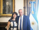 El presidente se reunió con la nueva titular del INADI, Greta Pena