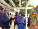 El presidente visitó la primera colonia de vacaciones para personas con discapacidad