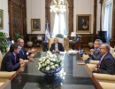 El presidente se reunió con directivos de Bioceres y Adecoagro