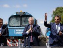 El presidente encabezó la última prueba de las obras para restituir el tren a Mendoza luego de 30 años sin servicio