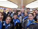 El presidente inauguró la nueva terminal de partidas del Aeropuerto Internacional de Ezeiza