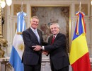 El presidente Alberto Fernández recibió a su par de Rumania, Klaus Iohannis