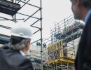 El presidente recorrió las obras del primer reactor de potencia 100% argentino