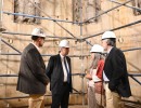 El presidente recorrió las obras del primer reactor de potencia 100% argentino