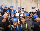 El presidente recorrió las obras del primer reactor de potencia 100% argentino